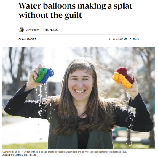 Water balloons making a splat without the guilt