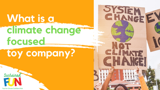 What is a climate change focused toy company?