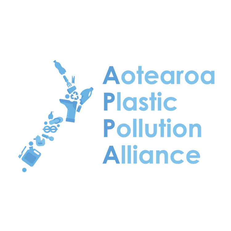 Logo of Aotearoa Plastic Pollution Alliance